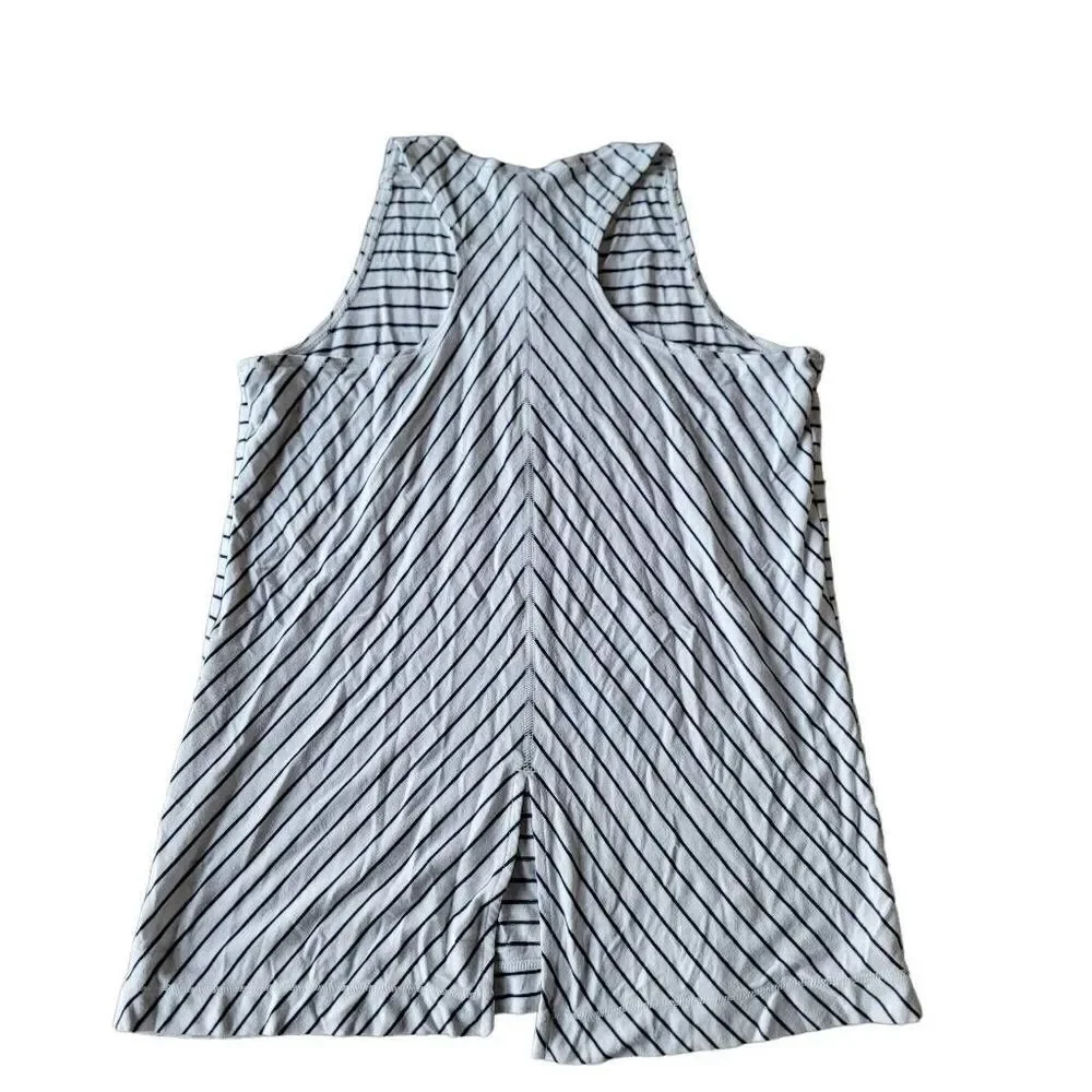 Athleta Girl girls Sz XL 14 white striped Sleeveless top